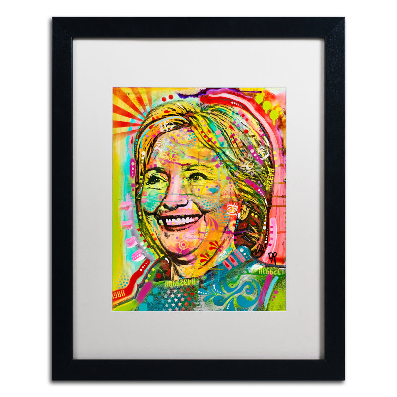 " Hillary " by Dean Russo, White, 20" H x 16" W x 0.5" D