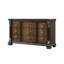 Commode large Naddy, sculpture ornée, bois de pin brun-118123953
