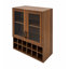 Armoire à vin murale avec portes en verre, armoire de rangement pour porte-bouteilles