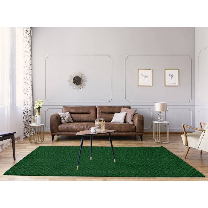 Tapis carré vert labyrinthe carré, Rectangle 9 pi x 12 pi