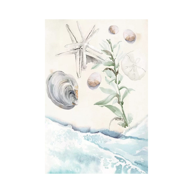 Washing Ashore II 1 Piece Wrapped Canvas Wall Art, 30.48cm H x 20.32cm W