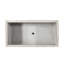 Boîte à fleurs blanche en oxyde de magnésium - l 30,67 po x P 15,88 po x H 16 po en béton léger