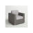 Wicker Club Chair - Grey
