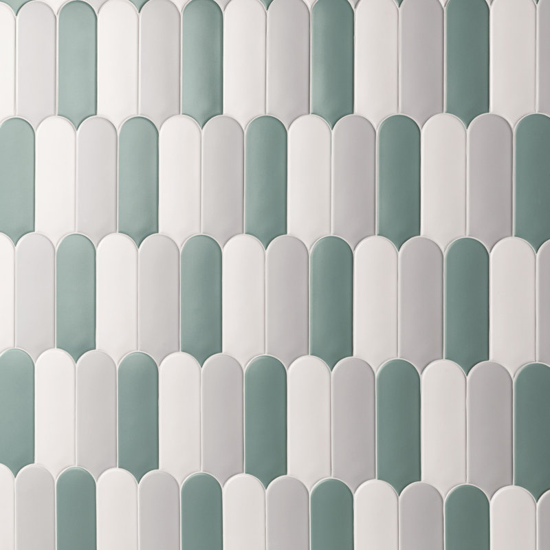 Carrelage mural espagnol mat 3 "x 8", Gris brouillard