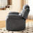 	 36.2'' Polyester Upholstered Manual Recliner Chair - 90°-160° Adjustable Reclining For Living Room-116512323