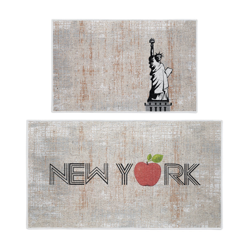 Tapis de cuisine polyvalent 2 pièces