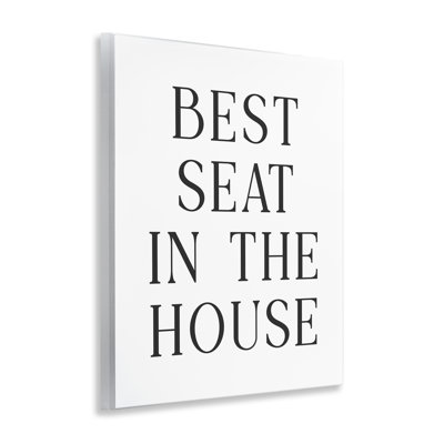 Best Seat Bathroom Toilet Wall Plaque, design by Lettered and Lined