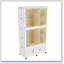 Garde-robe portatif avec 9 portes magnétiques, 9 cubes, 2 tringles de suspension et 6 cintres pour un rangement et un rangement des vêtements efficaces