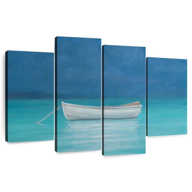 Mehar White Boat Kilifi, 48" H x 75" W