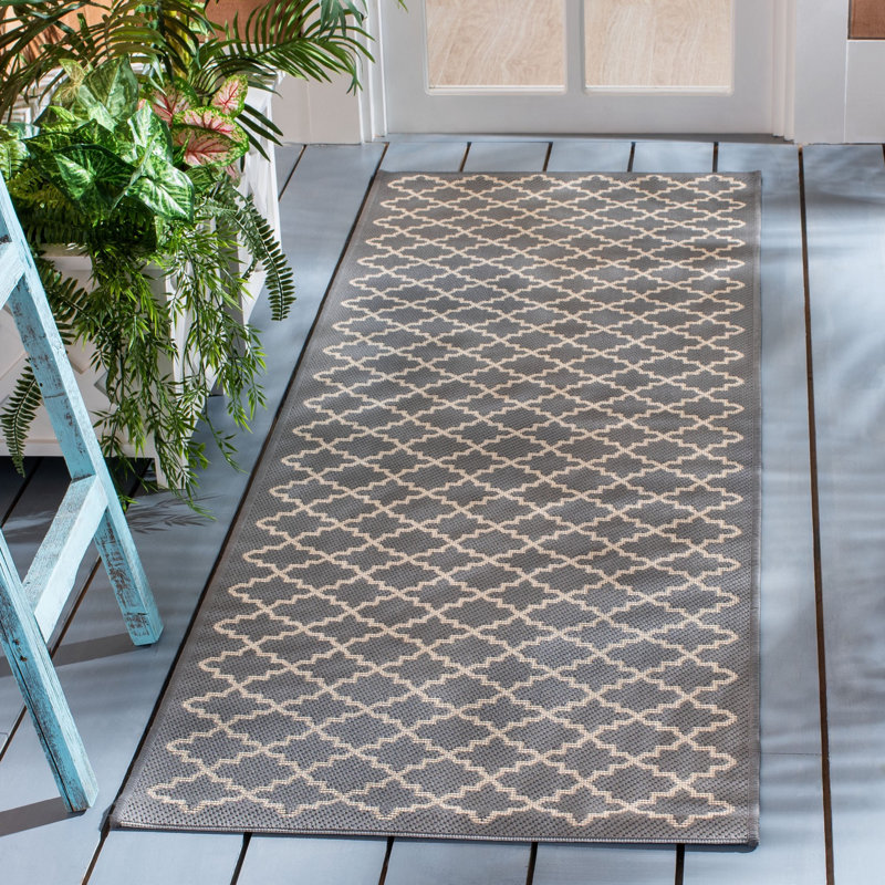 Herefordshire Performance Geometric Indoor/Outdoor Area Rug, Runner 2'3" x 14'