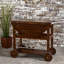 Chariot-bar industriel moderne pour les rassemblements extérieurs, et chariot pratique en bois et en aluminium, facile à transporter