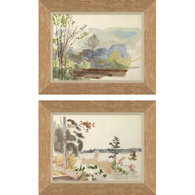 Earthsong I & II Painting by David