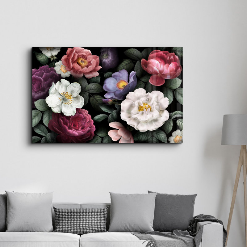 Elegant Tempered Glass Wall Art Painting, 13.8 x 21.7 inches | 100% Tempered Glass, Thickness: 0.16 inches | UV Printed for Vibrant Colors | Perfect for Home Decor, Living Room, & Office Spaces