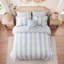 Striped and Toile Comforter Set