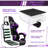 Soontrans Gaming Chair with Footrest High Back Office Chair with Headrest&Massage Lumbar Support Swivel Ergonomic Gaming Chair for Adults, Purple-443887836