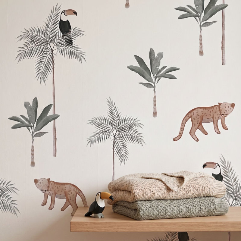 Eden Tropical Jungle Nursery Wallpaper