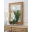Illusions Rectangle Rattan Beveled Mirror