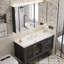 French style light luxury bathroom cabinet