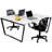 Metal Base Writing Desk
