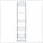 Colfax Clear 5-shelf Bookshelf