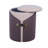 Two-Toned Upholstered Ottoman, With Storage Function Or Vanity Stool