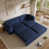 Tissu bleu sélectionné