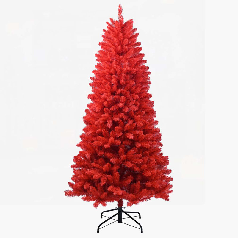 4FT Red Christmas Tree, 4' H