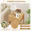 40cm W Bamboo / Rattan Bedside Table