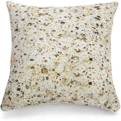 Abstract Beige Square Cushion
