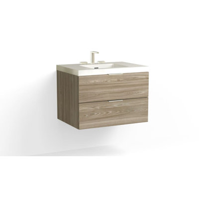 Avila 30" W Wall Mounted Single Bathroom Vanity