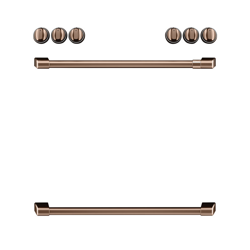Front Control Electric Range Handle Kit, Brushed Copper