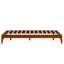 Base de lit plateforme en bois avec support en lattes de bois-1073192065