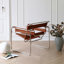 Fauteuil d'appoint Torvehallerne avec structure en acier inoxydable - Design moderne, sièges confortables-1697916614