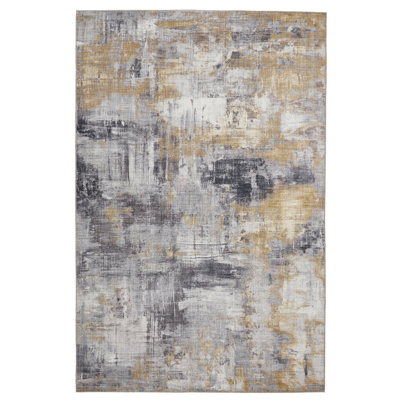 Abdoulaye area rug Printed Rectangle Grey, Rectangle 150 x 230cm