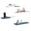 Ensemble de tablettes flottantes l 23,6 po-668832980