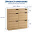 4-Drawer Slim Shoe Cabinet with Turn-Over Doors, Narrow Entryway Shoe Organiser for Hallway or Closet-726871227