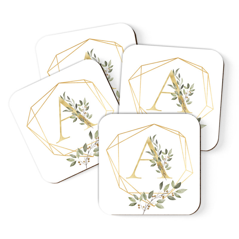 Sous-verres Café à monogramme, A