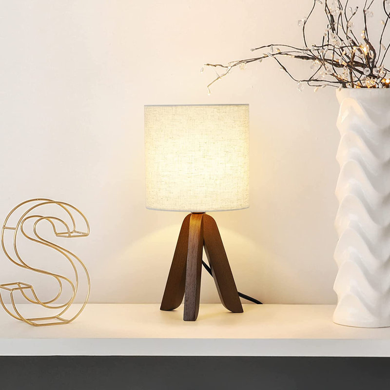 Lampe trépied Damhnait, Brun, Beige