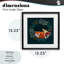 «Sleepy Fox in Botanical Wreath», reproduction sous verre encadrée, design par Metka Hiti-1442284080-1442284083