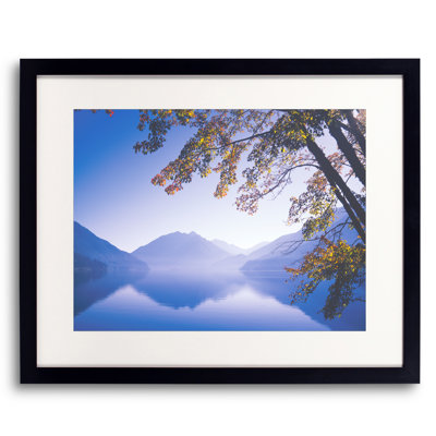 Autumn Afternoon Crescent Lake Framed Photographic Print Canvas