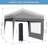  20'x10' Pop-Up Canopy Tent, Heavy Duty Oxford Fabric Commercial Gazebo with 4 Removable Sidewalls, Waterproof & UV-Resistant Instant Shelter, for Parties, Trade Shows, Backyard(gray)-109236289-111044838