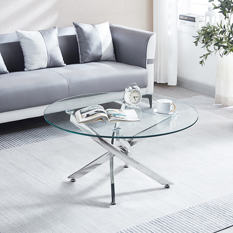 Table basse, table basse Modern Modern, Argent argent