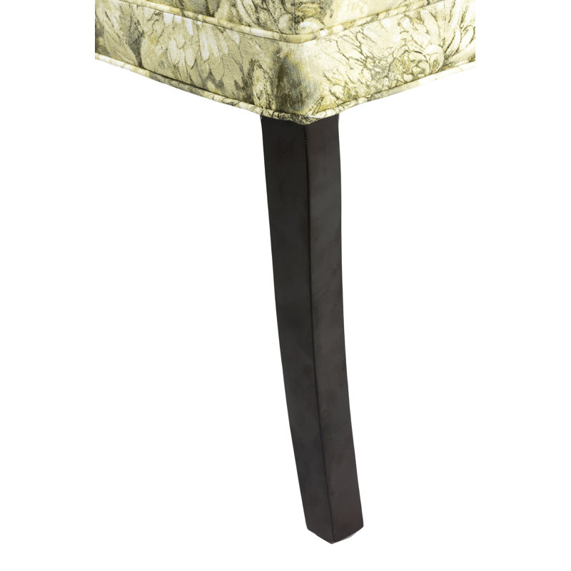 14'' H Tufted Cotton Upholstered Side Chair