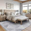 Tapis beige à motif géométrique moderne lavable à la machine Jahree Miles-436004256-467331312