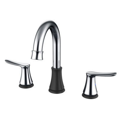 Widespread 2-handle Bathroom Faucet with Drain Assembly