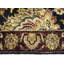 Tapis de couloir oriental noir traditionnel surdimensionné à motif floral Agra Jaipur