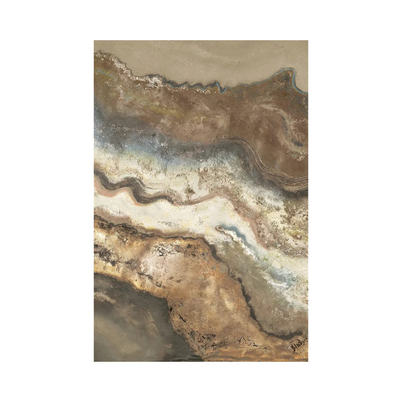 "Lava Flow panel I" par Patricia Pinto, reproduction d’art, Pas de tapis, Toile tendue, H 18 po x l 12 po x 1,5 po