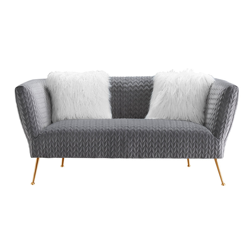 Scoggins 66'' Velvet Loveseat