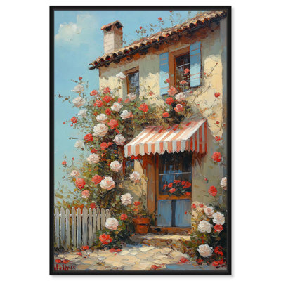 Garnet Garden I Canvas Farmhouse Floral Art by Art Remedy