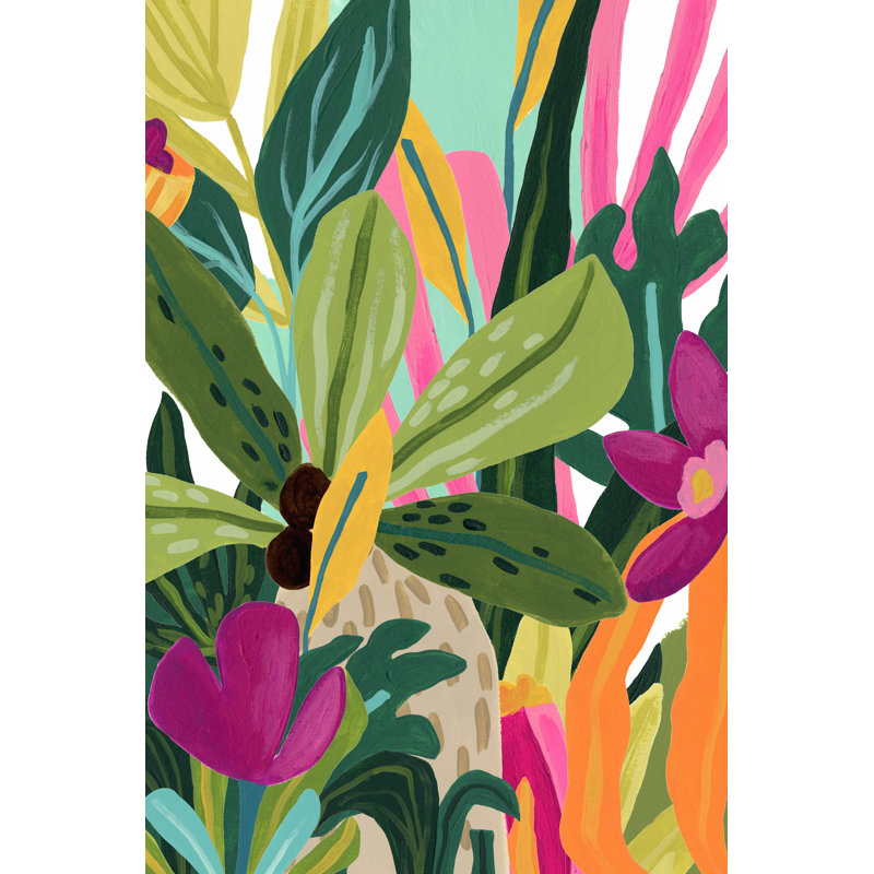 Island Thicket III by June Erica Vess - Painting, Black Floater Framed, 76cm H x 51cm W